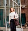 Torba rowerowa Basil City Shopper Vegan Leather, 16l - brązowa - 10