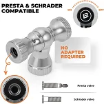 Pompka CO2 Rockbros TG-C8006 - silver - 2