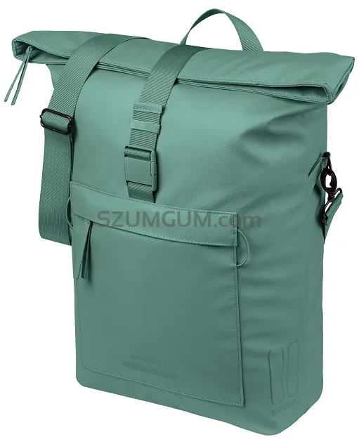 Torba miejska Basil Brooklyn - Shoulder Bag MIK Hooks - 17L - silvergreen
