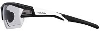 Fotochromowe okulary sportowe Rogelli SHADOW OPTIC z nakładkami na szkła optyczne, czarno-białe - 4