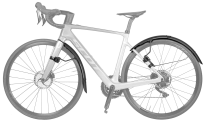 Zestaw błotników Topeak Tetrafender Set R1 & R2 (Road) - 4