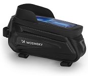 Torba rowerowa na ramę z etui na telefon 1,7 l czarna - Wozinsky WBB28BK - 3