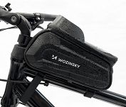 Torba rowerowa na ramę z etui na telefon 1,7 l czarna - Wozinsky WBB28BK - 7