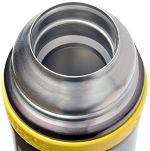Thermos 0,75L Mountain - Termos z kubkiem do warunków ekstremalnych - Limonkowo-srebrny - 3