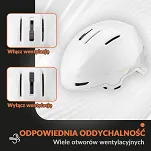 Kask narciarski/snowbordowy Qunature S-313 - white - 4