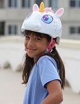 Kask dziecięcy juniorski RASKULLZ SUPER UNICORNE white  (50-54 cm) - 5
