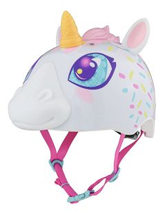 Kask dziecięcy juniorski RASKULLZ SUPER UNICORNE white  (50-54 cm)