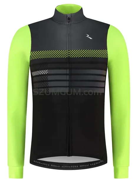 Bluza kolarska Rogelli STRYDE - czarny-fluor