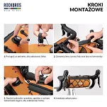 Torba rowerowa na kierownicę Rockbros Road to Sky TL002, 1,5 l, wodoodporna, pomarańczowa - 8