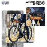 Torba rowerowa na kierownicę Rockbros Road to Sky TL002, 1,5 l, wodoodporna, pomarańczowa - 9