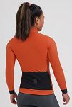 Damska bluza rowerowa Rogelli SIGNATURE LIGHT - pomarańczowa - 4