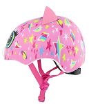 Kask dziecięcy juniorski kot RASKULLZ  ASTRO CAT pink- (50-54cm) - 2
