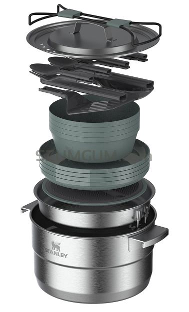 Zestaw naczyń Stanley  Base Camp - Turystyczny zestaw do gotowania dla 4 osób ADVENTURE / Stanley