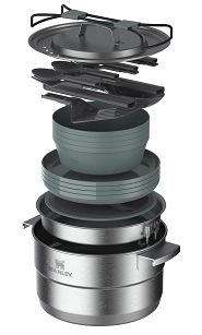 Zestaw naczyń Stanley  Base Camp - Turystyczny zestaw do gotowania dla 4 osób ADVENTURE / Stanley