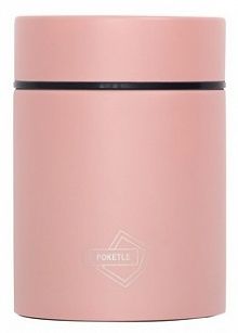 Kieszonkowy termos na jedzenie Thermos POKETLE Soup Bottle 160ml - peach pink