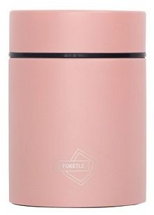 Kieszonkowy termos na jedzenie Thermos POKETLE Soup Bottle 160ml - peach pink