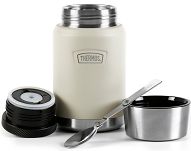 Termos na jedzenie z składaną łyżką i kubkiem Thermos ICON 710 ml - sandstone - 5