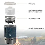 Qunature - zintegrowany system kuchenki z funkcją szybkiego podgrzewania - khaki - 2