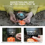 Qunature - zintegrowany system kuchenki z funkcją szybkiego podgrzewania - khaki - 3