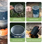 Qunature - zintegrowany system kuchenki z funkcją szybkiego podgrzewania - khaki - 7