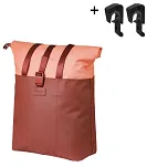 Torba miejska Basil Vive - bicycle shopper MIK Hooks - 15–20L - burgundy/pink - 8