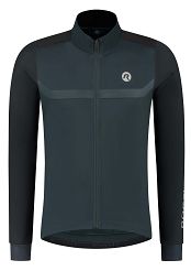 Lekka kurtka rowerowa Rogelli MONO ze średnim ociepleniem, szaro-czarna