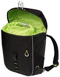 Sakwa turystyczna pojedyncza / plecak BASIL MILES Tarpulin DAYPACK 17L- Black/lime - 4