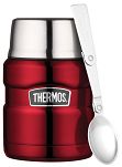 Oryginalny Termos obiadowy  na jedzenie z łyżką Thermos King 470ml, czerwony - 2
