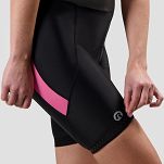 Damskie spodenki rowerowe Rogelli CORE COLORED czarno-różowe - 6