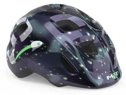 Kask dla najmłodszych MET Hooray - space glow in the dark