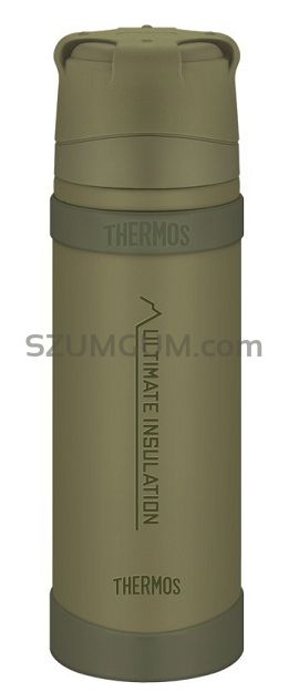 Thermos 0,75L Mountain - Termos z kubkiem do warunków ekstremalnych - Khaki
