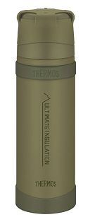 Thermos 0,75L Mountain - Termos z kubkiem do warunków ekstremalnych - Khaki