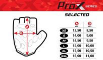 Rękawiczki rowerowe Prox Gel Selected czarno-szare - 3