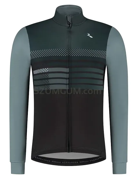 Bluza kolarska Rogelli STRYDE - czarno-niebieska
