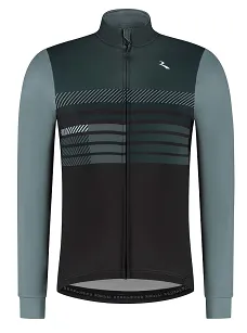 Bluza kolarska Rogelli STRYDE - czarno-niebieska