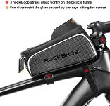 Torebka na telefon na ramę roweru - Rockbros 017-1BK - 3