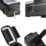 Torebka na telefon na ramę roweru - Rockbros 017-1BK - 6