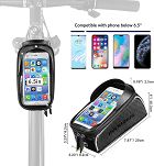 Torebka na telefon na ramę roweru - Rockbros 017-1BK - 9