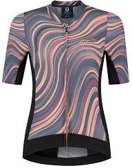 Damska koszulka kolarska Rogelli LYNN, szaro-koralowa