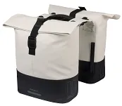 Torba miejska Basil Cove - Double Pannier Bag MIK - 28-32L - off-white/black - 2