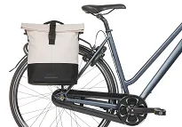 Torba miejska Basil Cove - Double Pannier Bag MIK - 28-32L - off-white/black - 4