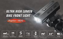 Lampa przednia Gaciron RAPTOR 1800 Ultra High Lumen 6700 MAH - 8