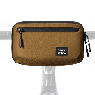 Torebka Rockbros H44 na kierownicę 2,1 L - brązowa