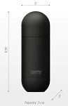 Asobu ORB Butelka termiczna 420ml - black PURAMIC - 8