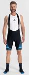 Spodenki rowerowe Rogelli HERO II z żelową wkładką, czarno-niebieskie - 5