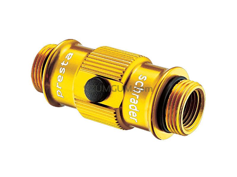 Końcówka LEZYNE ABS FLIP THREAD CHUCK HP złota