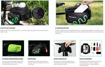 Torba rowerowa na sztycę siodełka - Rockbros A15 | 6-8L - 3