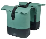 Torba miejska Basil Cove - Double Pannier Bag MIK - 28-32L - silvergreen/black - 2