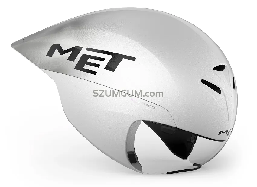 Kask czasowy MET Drone Wide Body II - white metallic glossy