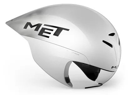 Kask czasowy MET Drone Wide Body II - white metallic glossy